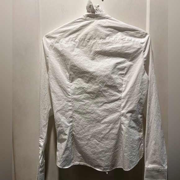 Zara NWT ruffled front cotton button downsize S. - Picture 6 of 6